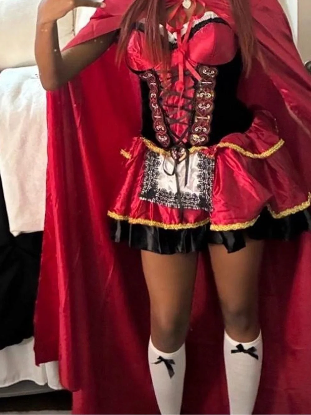 Spirit Red and Black Little Red Riding Hood Costume - Picture 2 of 2